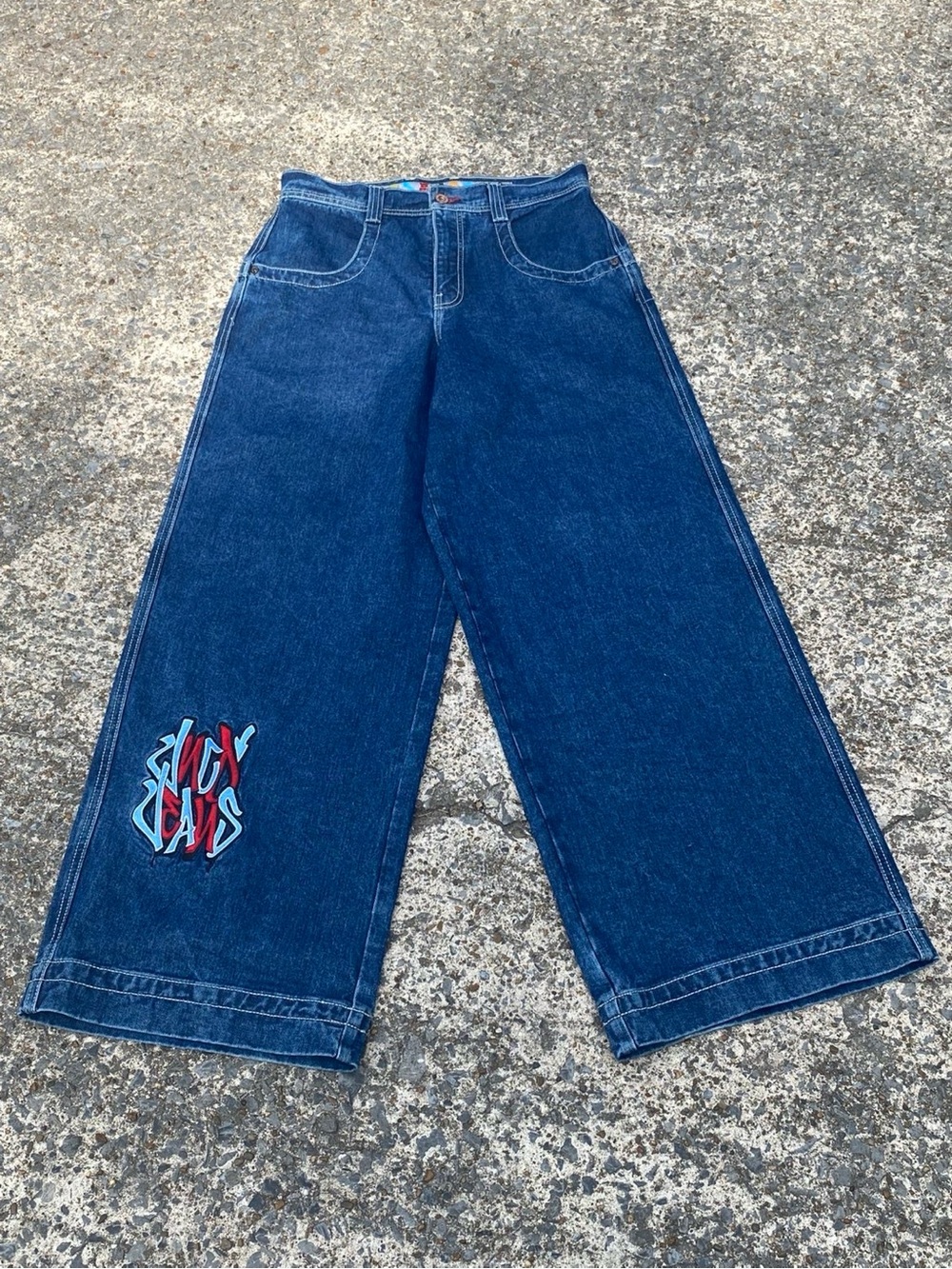JNCO Originals Baggy Jeans 32x34 90s Y2K Wide Leg Streetwear LA